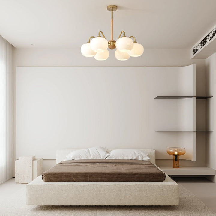 Elyra lampadario elegante in legno