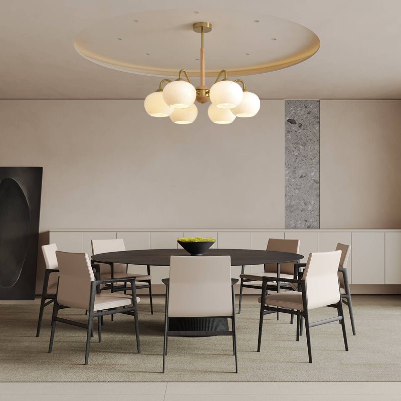 Elyra lampadario elegante in legno