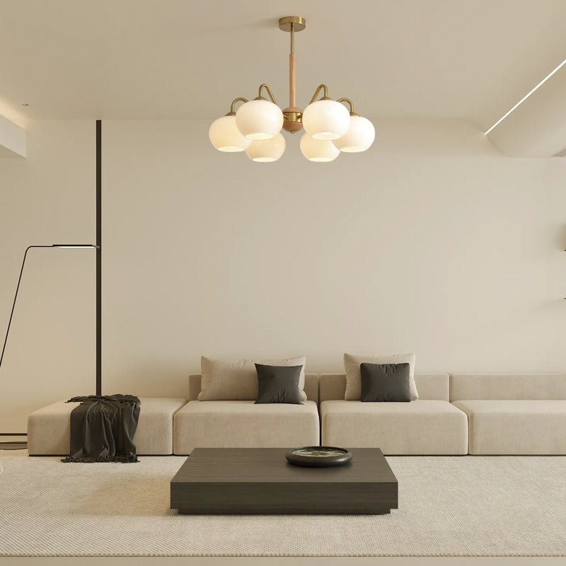 Elyra lampadario elegante in legno