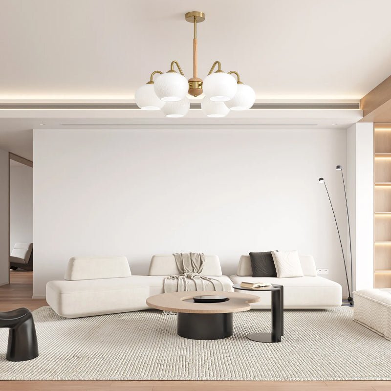 Elyra lampadario elegante in legno