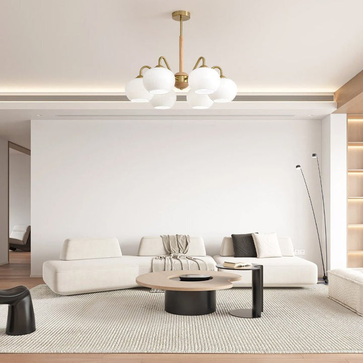Elyra lampadario elegante in legno