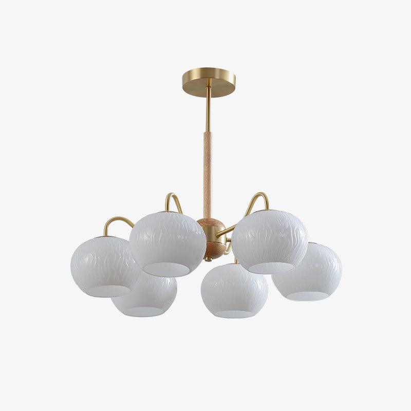 Elyra lampadario elegante in legno