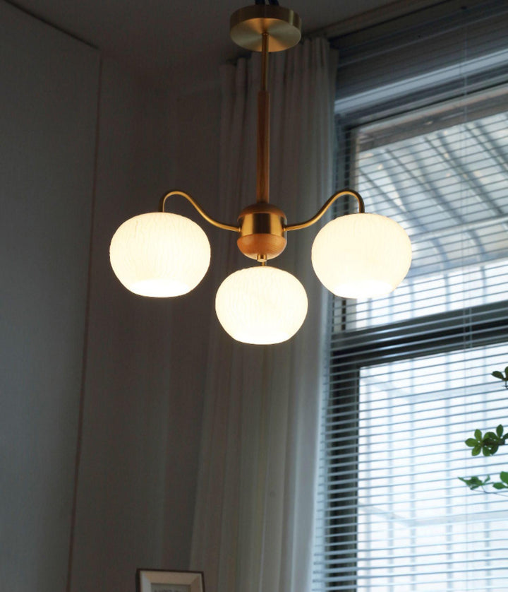 Elyra lampadario elegante in legno