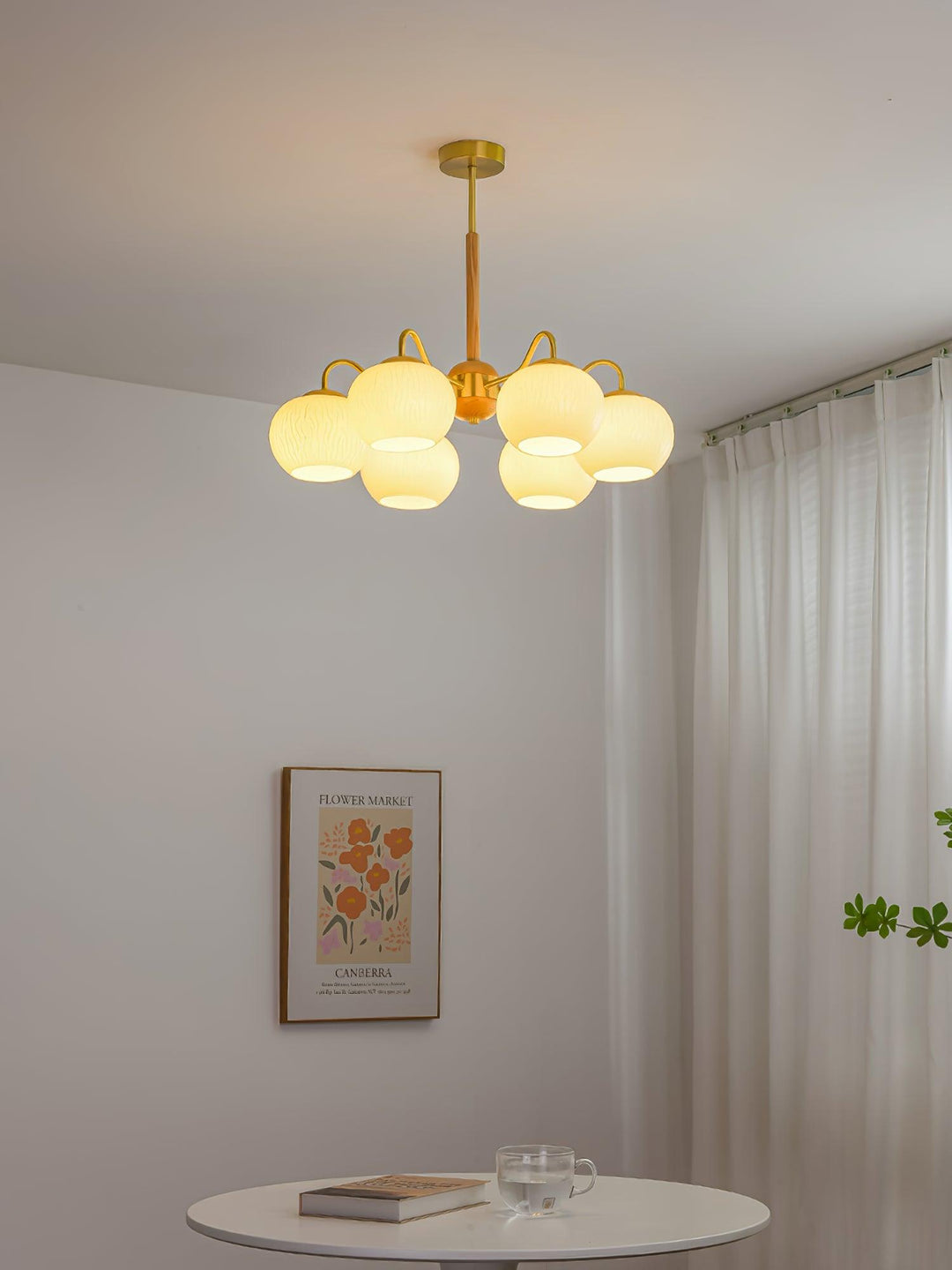 Elyra lampadario elegante in legno