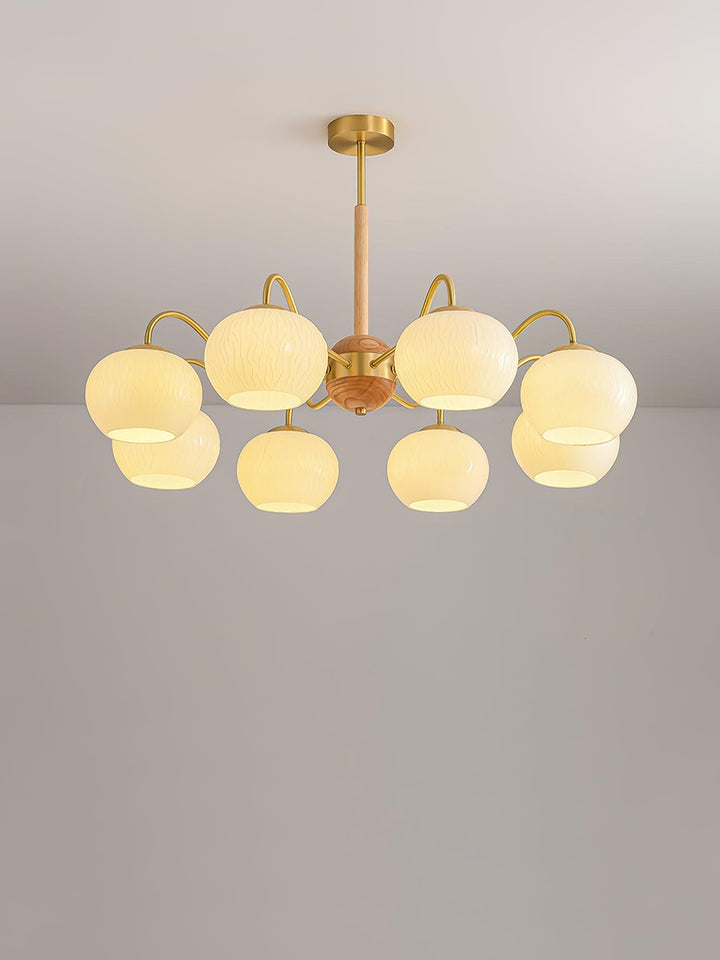 Elyra lampadario elegante in legno