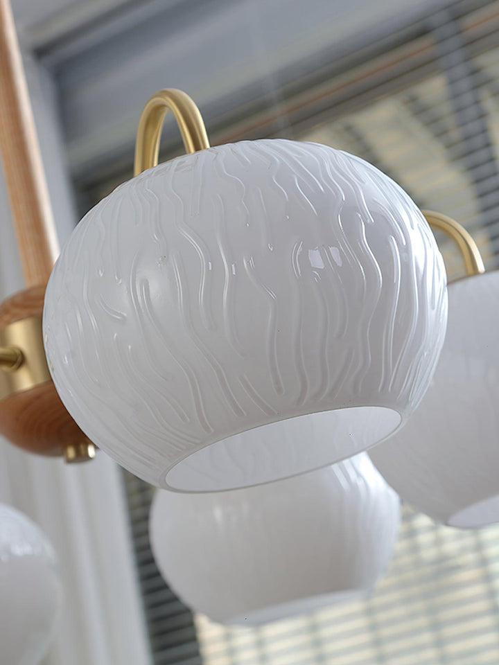 Elyra lampadario elegante in legno