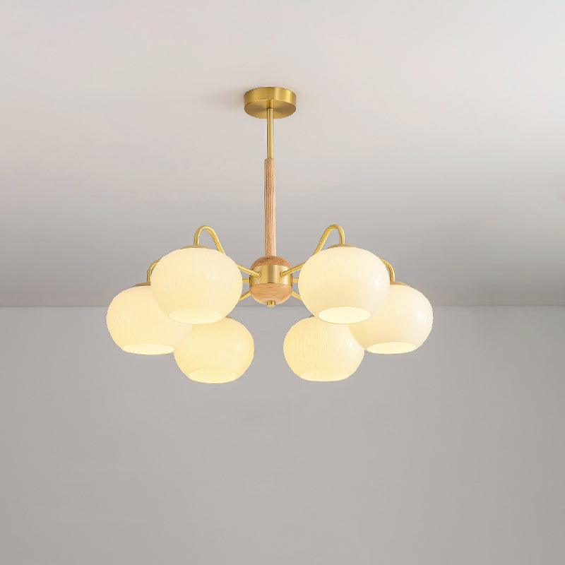 Elyra lampadario elegante in legno
