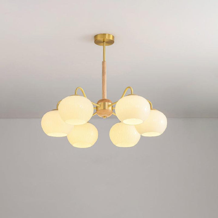 Elyra lampadario elegante in legno