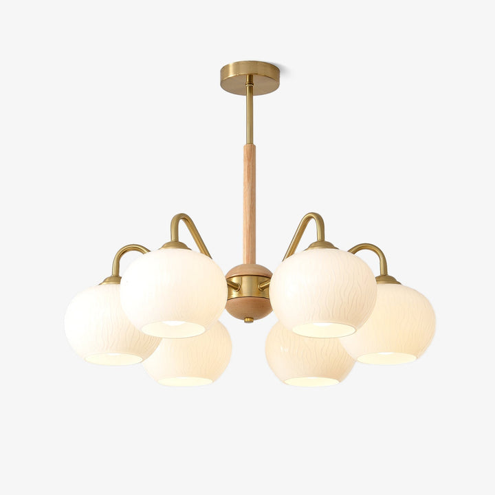 Elyra lampadario elegante in legno