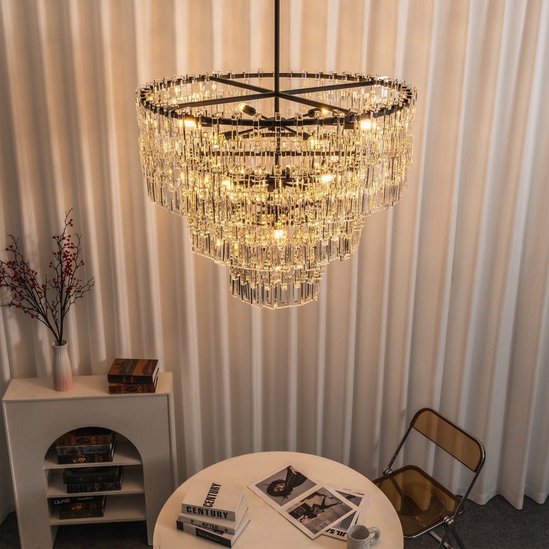 Elyelira lampadario Geometrico in Cristallo