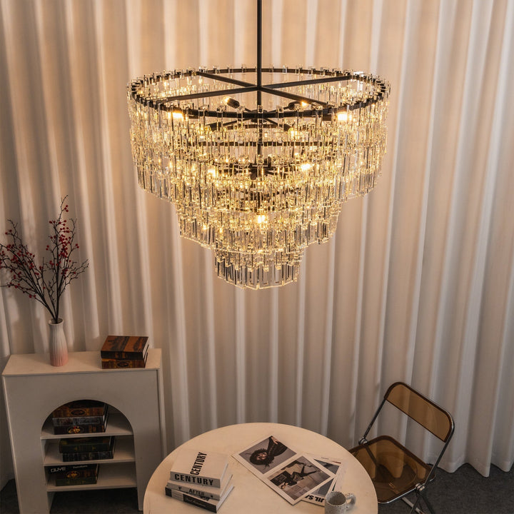 Elyelira lampadario Geometrico in Cristallo