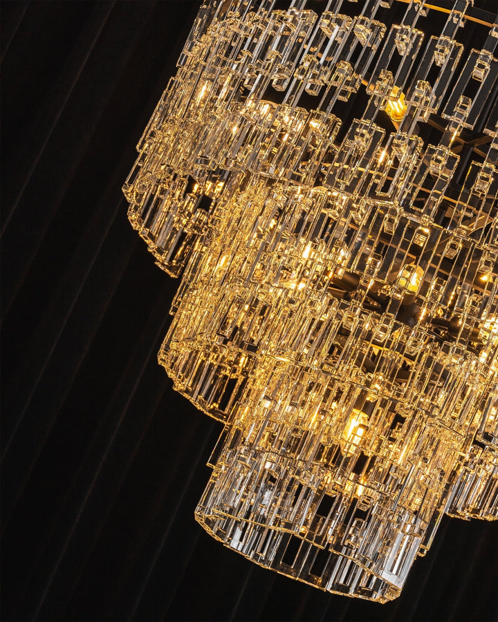 Elyelira lampadario Geometrico in Cristallo