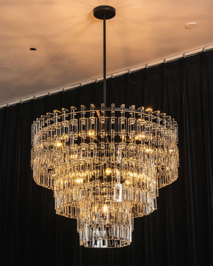 Elyelira lampadario Geometrico in Cristallo