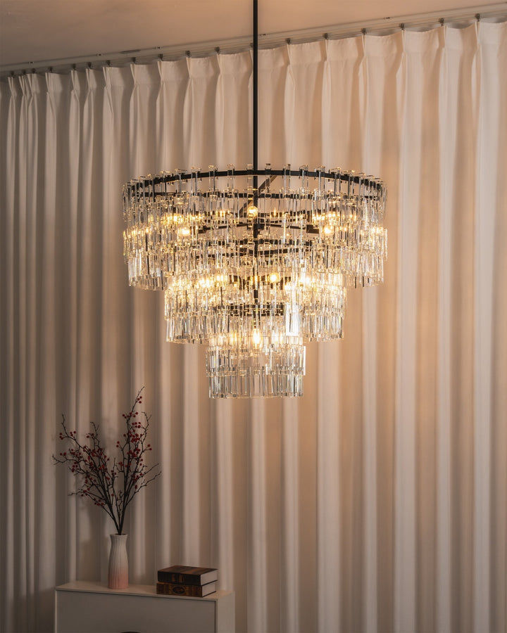 Elyelira lampadario Geometrico in Cristallo