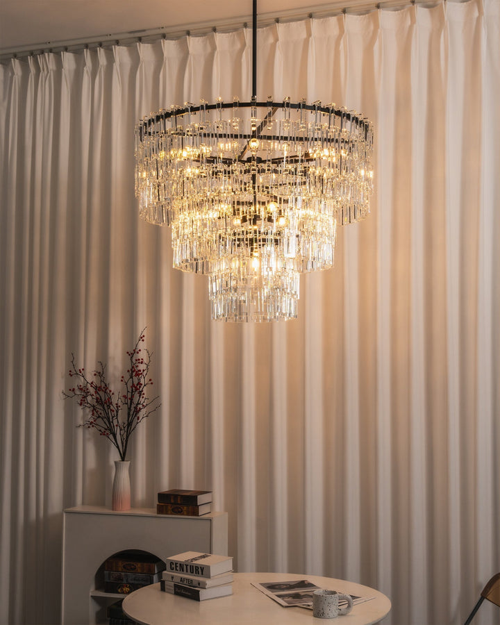 Elyelira lampadario Geometrico in Cristallo