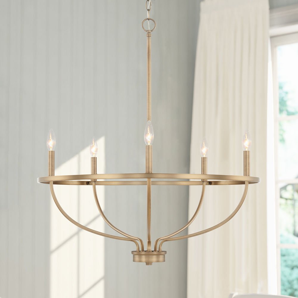 Aurinella lampadario in ottone Oro Candelabra