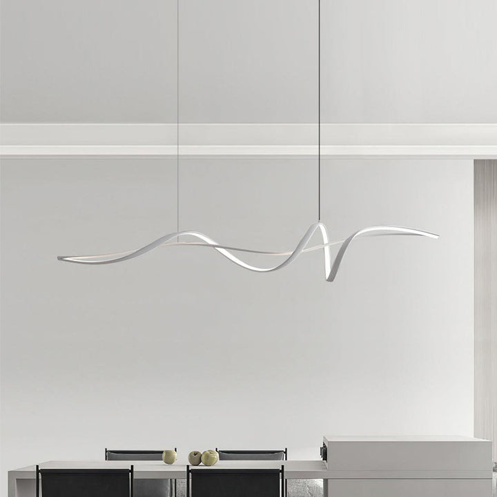 Calelina lampada a sospensione moderna in nero con LED a Forma d&