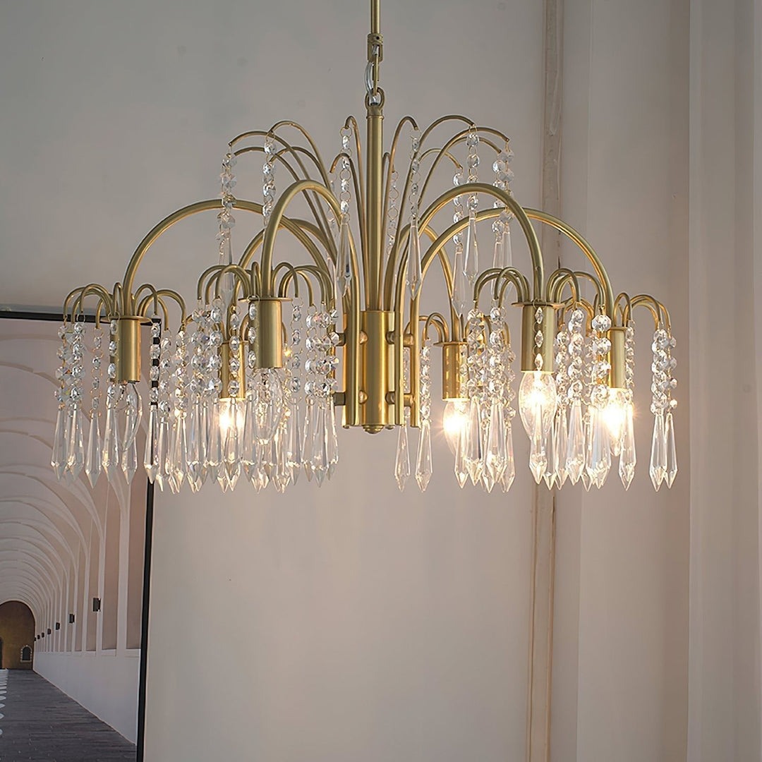 Selorora lampadario Cristallo Isla Dawn Regal Oro