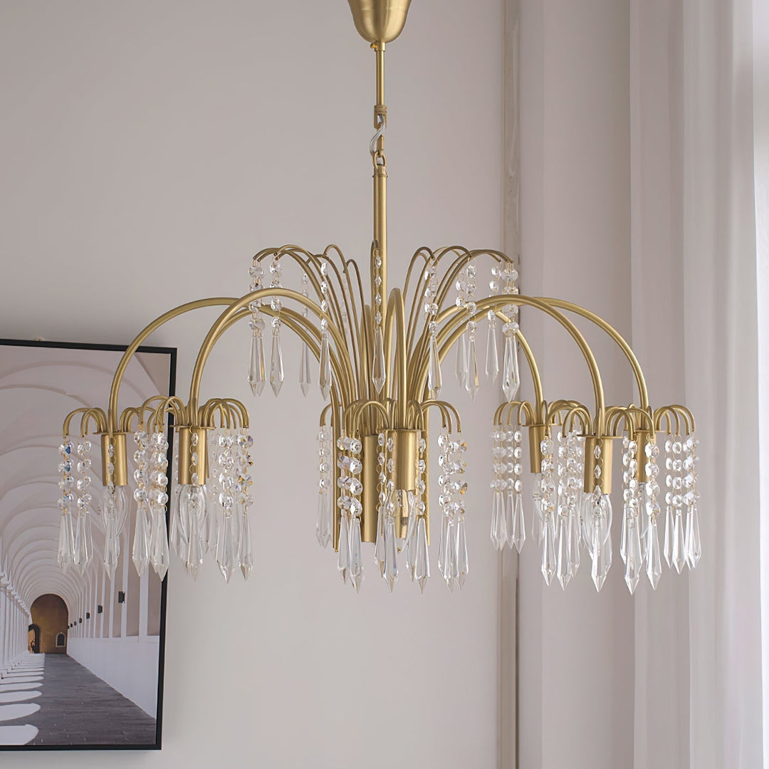 Selorora lampadario Cristallo Isla Dawn Regal Oro