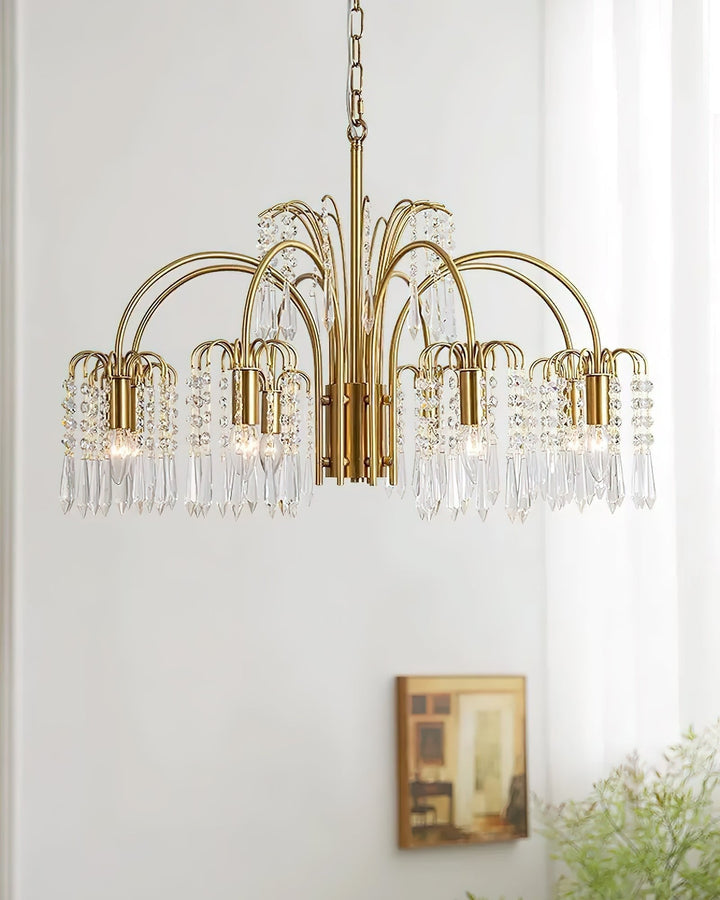 Selorora lampadario Cristallo Isla Dawn Regal Oro
