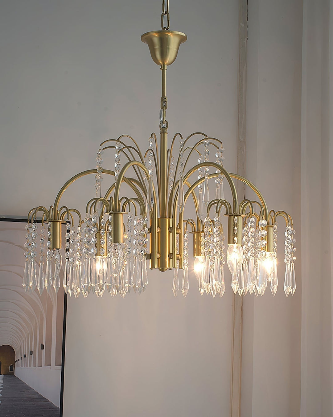 Selorora lampadario Cristallo Isla Dawn Regal Oro