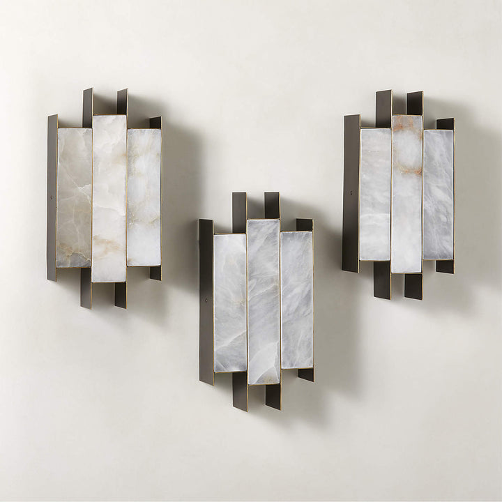 Vavynor Individual Creativity Brass Alabaster Wall Lamp - Lamp Copper