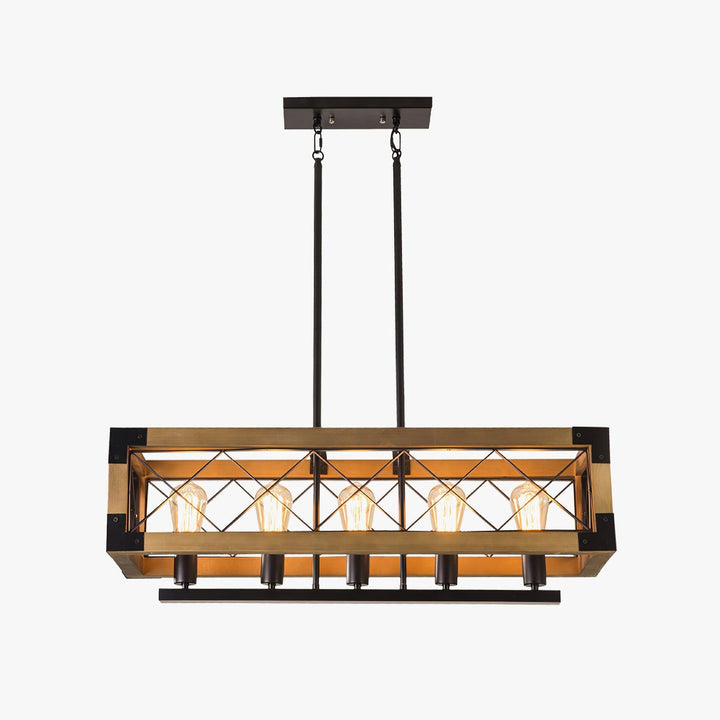 Grid lampadario Rettangolare per Isola da Cucina