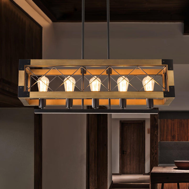 Grid lampadario Rettangolare per Isola da Cucina