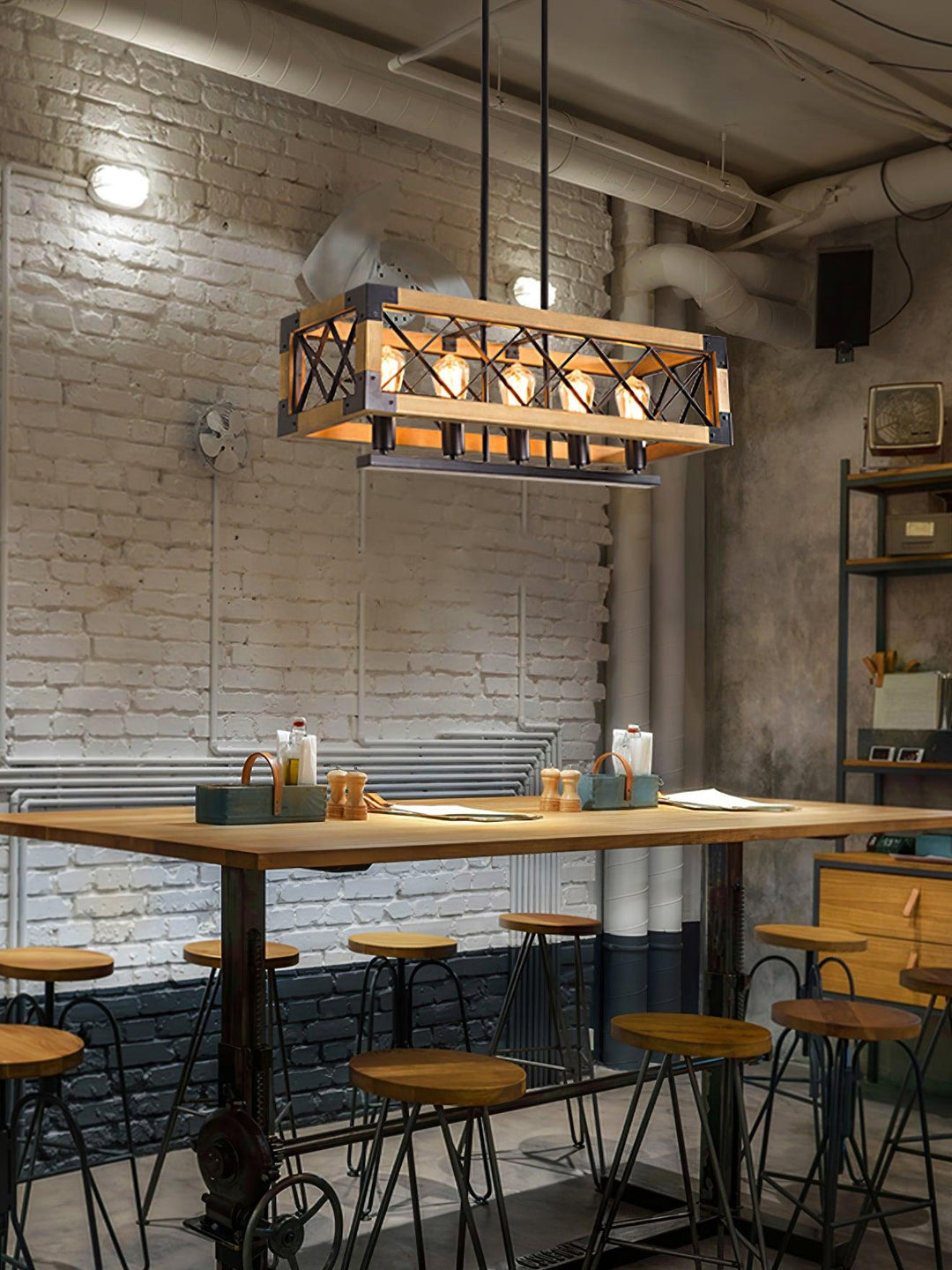 Grid lampadario Rettangolare per Isola da Cucina