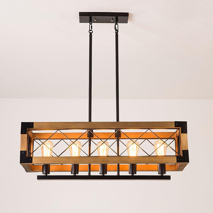 Grid lampadario Rettangolare per Isola da Cucina