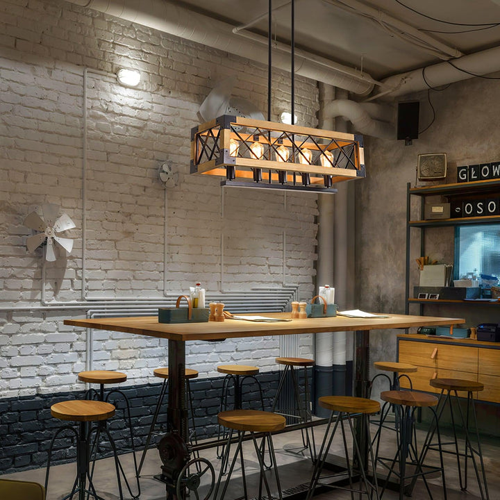 Grid lampadario Rettangolare per Isola da Cucina