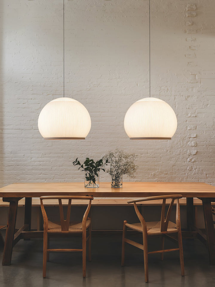 Lineiella lampada a sospensione in tessuto minimalista