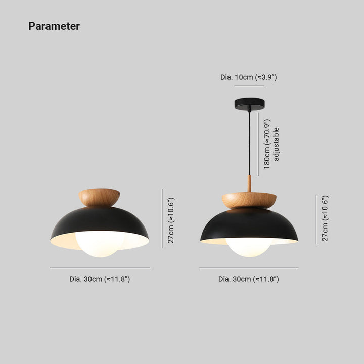 Muto Nordico Sospensione Legno Metallo Nero Bianco Cucina Balcone