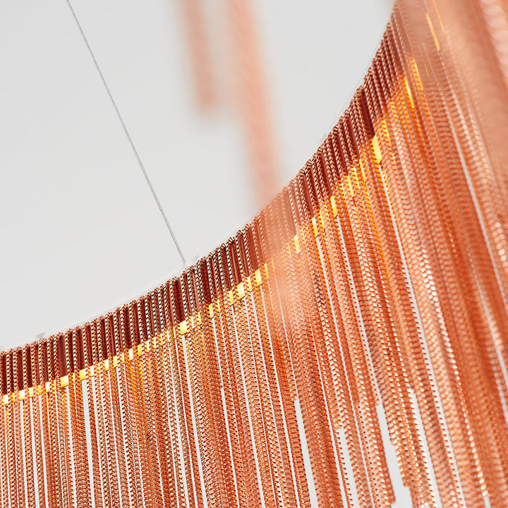Arisha Lusso LED Lampada a Sospensione Catena Nappa