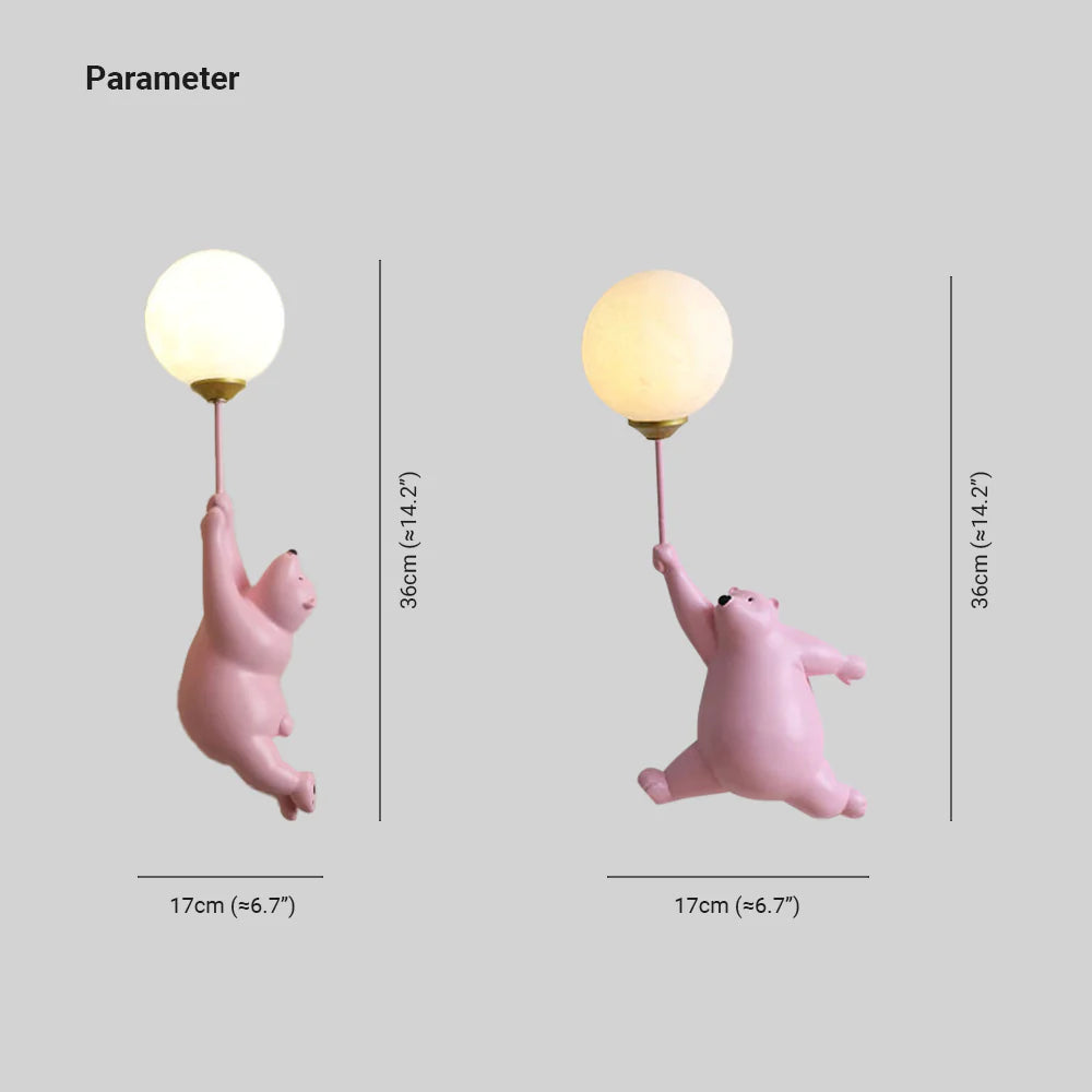Aria Design LED Applique da Parete Lettura Pallone d&