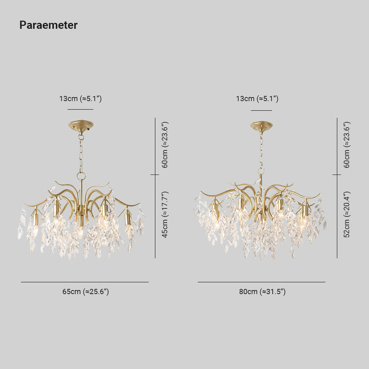 Kristy Elegante LED Fiore Lampada a Sospensione Moderno Lusso