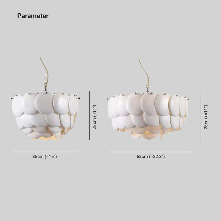 Arisha Bellissimo Moderno LED Germoglio Lampadari Bianco Arte Deco Foglia Ceramica Metallo Soggiorno/Camera da Letto