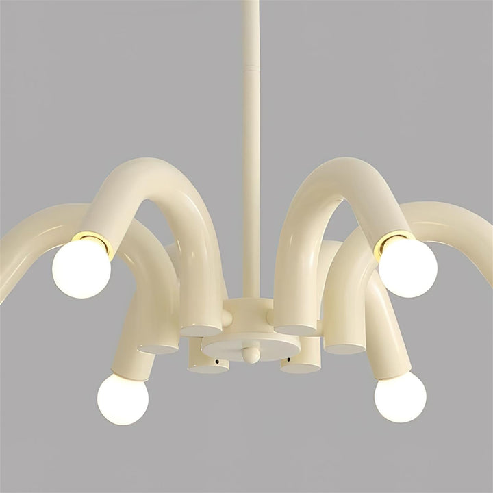 Fivelle lampadario moderno Beige a Bracci Multipli color crema
