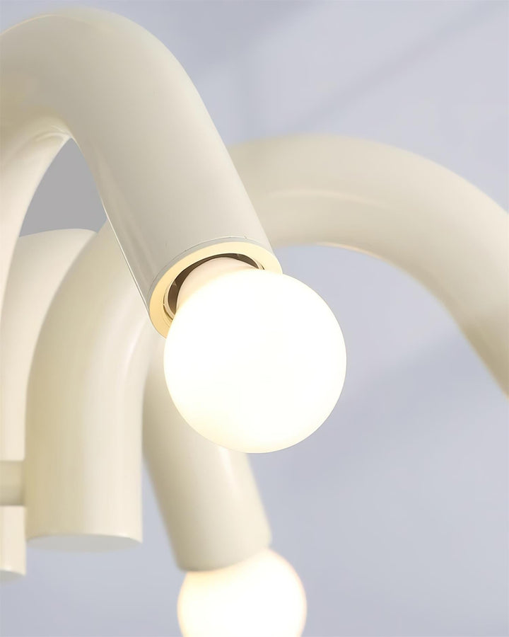 Fivelle lampadario moderno Beige a Bracci Multipli color crema
