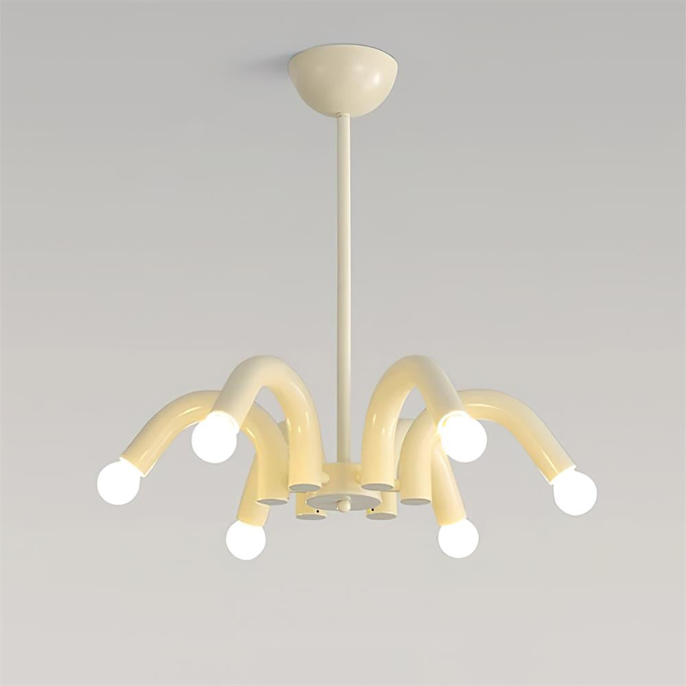 Fivelle lampadario moderno Beige a Bracci Multipli color crema