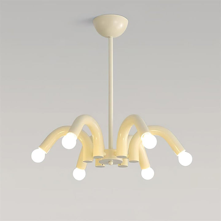 Fivelle lampadario moderno Beige a Bracci Multipli color crema