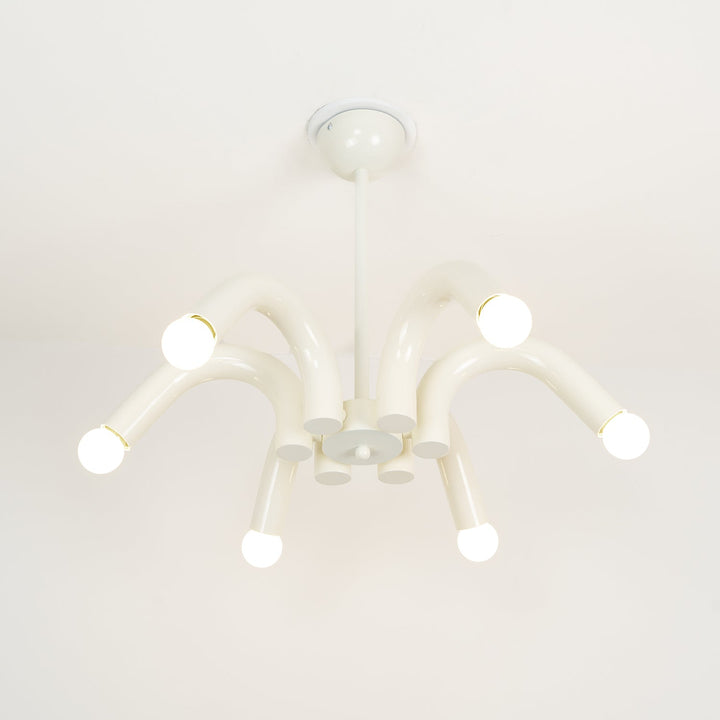 Fivelle lampadario moderno Beige a Bracci Multipli color crema