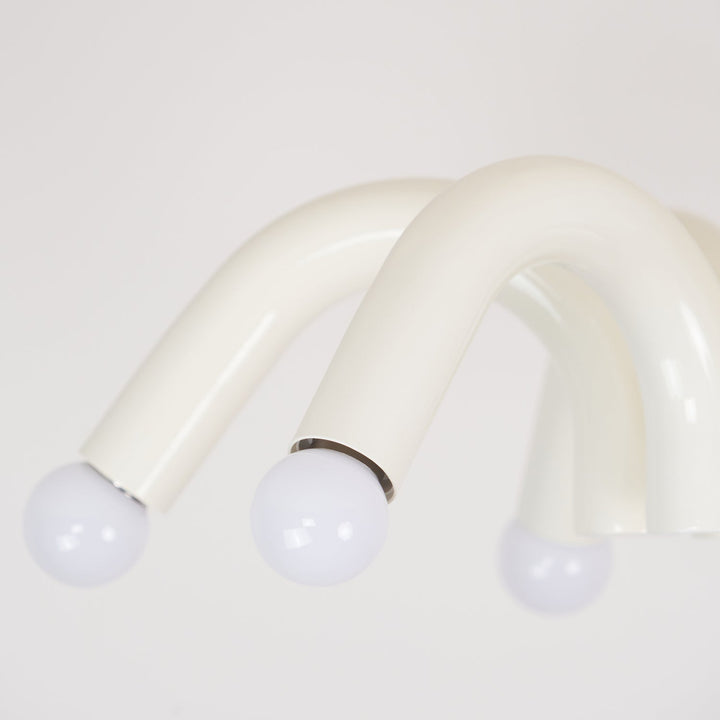 Fivelle lampadario moderno Beige a Bracci Multipli color crema