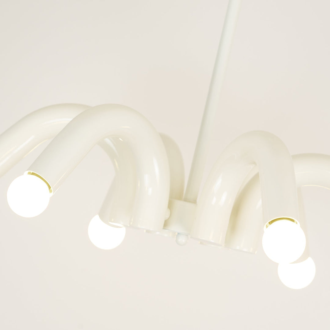 Fivelle lampadario moderno Beige a Bracci Multipli color crema