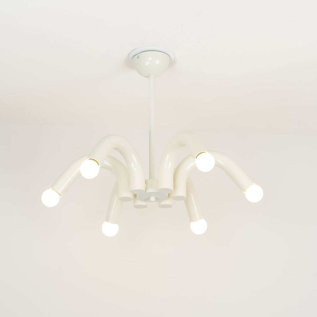 Fivelle lampadario moderno Beige a Bracci Multipli color crema