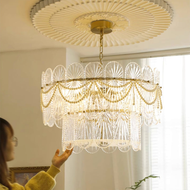 Luminarae lampadario in vetro