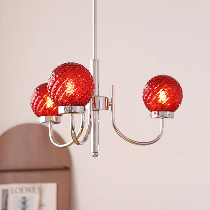 Valentina Moda LED Lanpade a Sospensione Vetro Metallo Camera da Letto