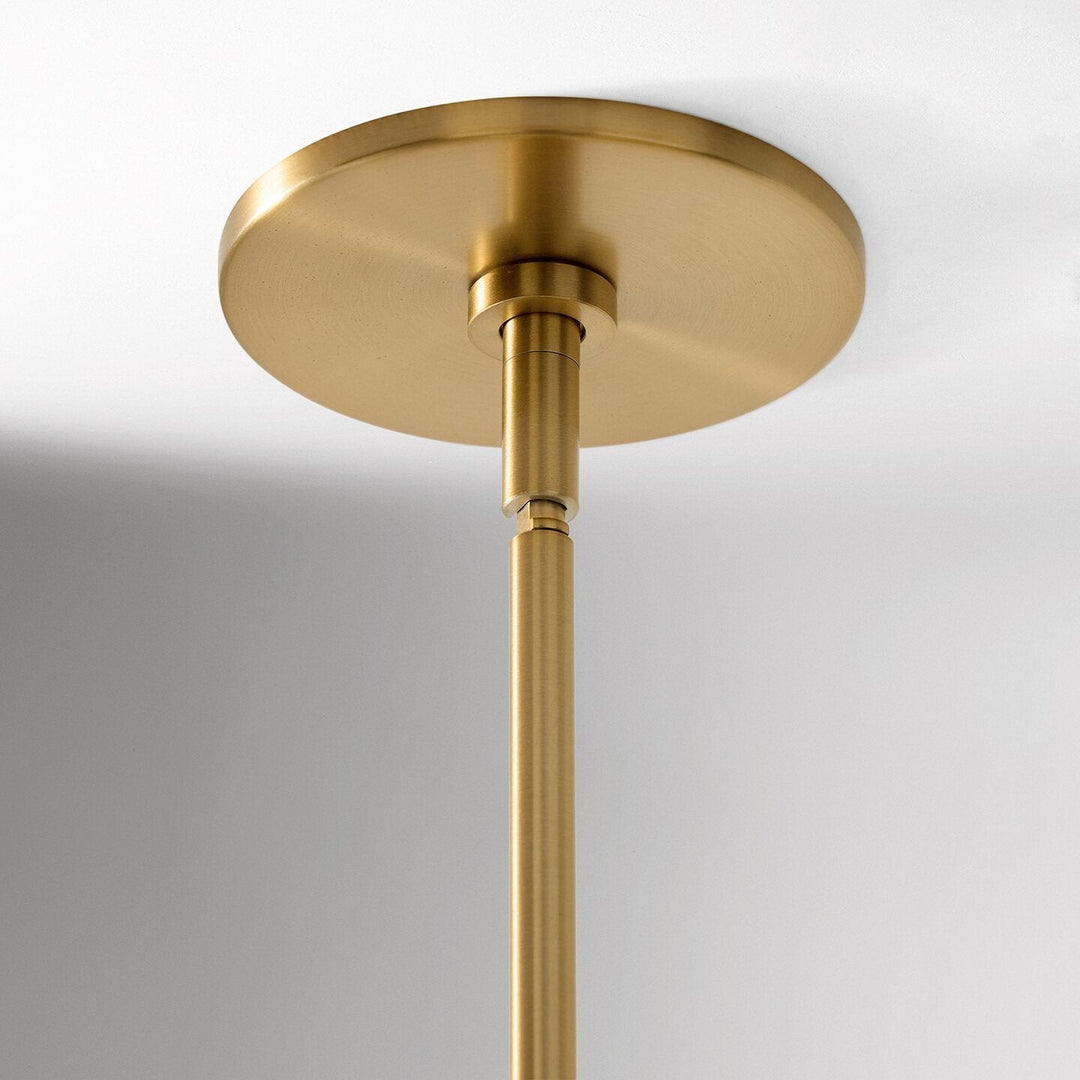 Linen lampadario lineare a Cono
