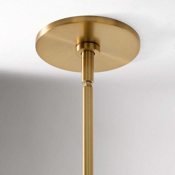 Linen lampadario lineare a Cono