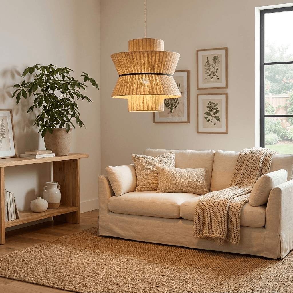 Raffia lampada a sospensione